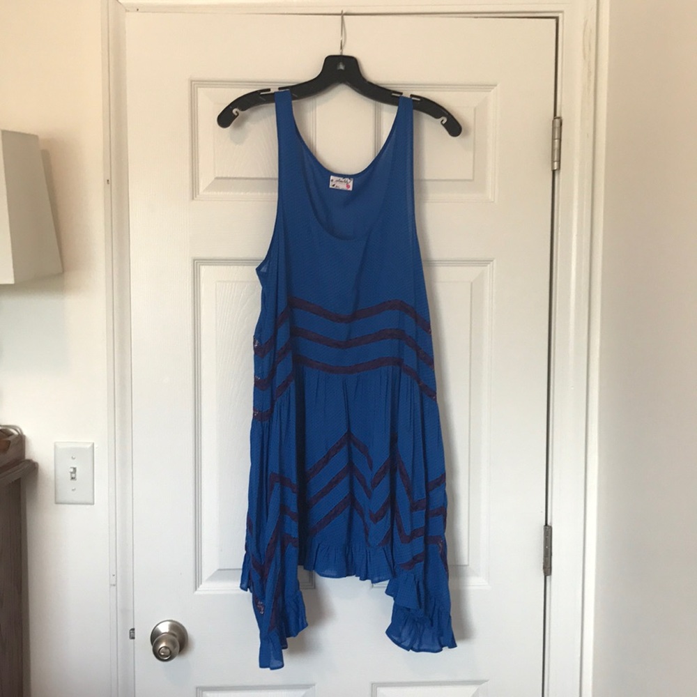 Free People Voile and Lace Trapeze Slip